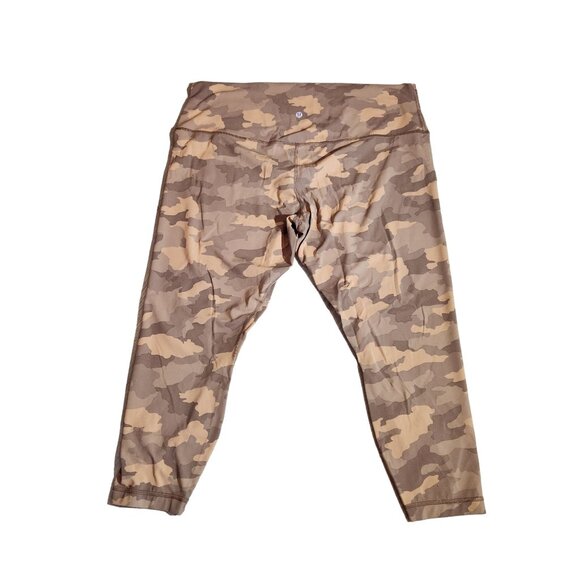 Lululemon Align High Rise Pant Camo Heritage 365 Camo Beige Womens Size 20 - Picture 2 of 13